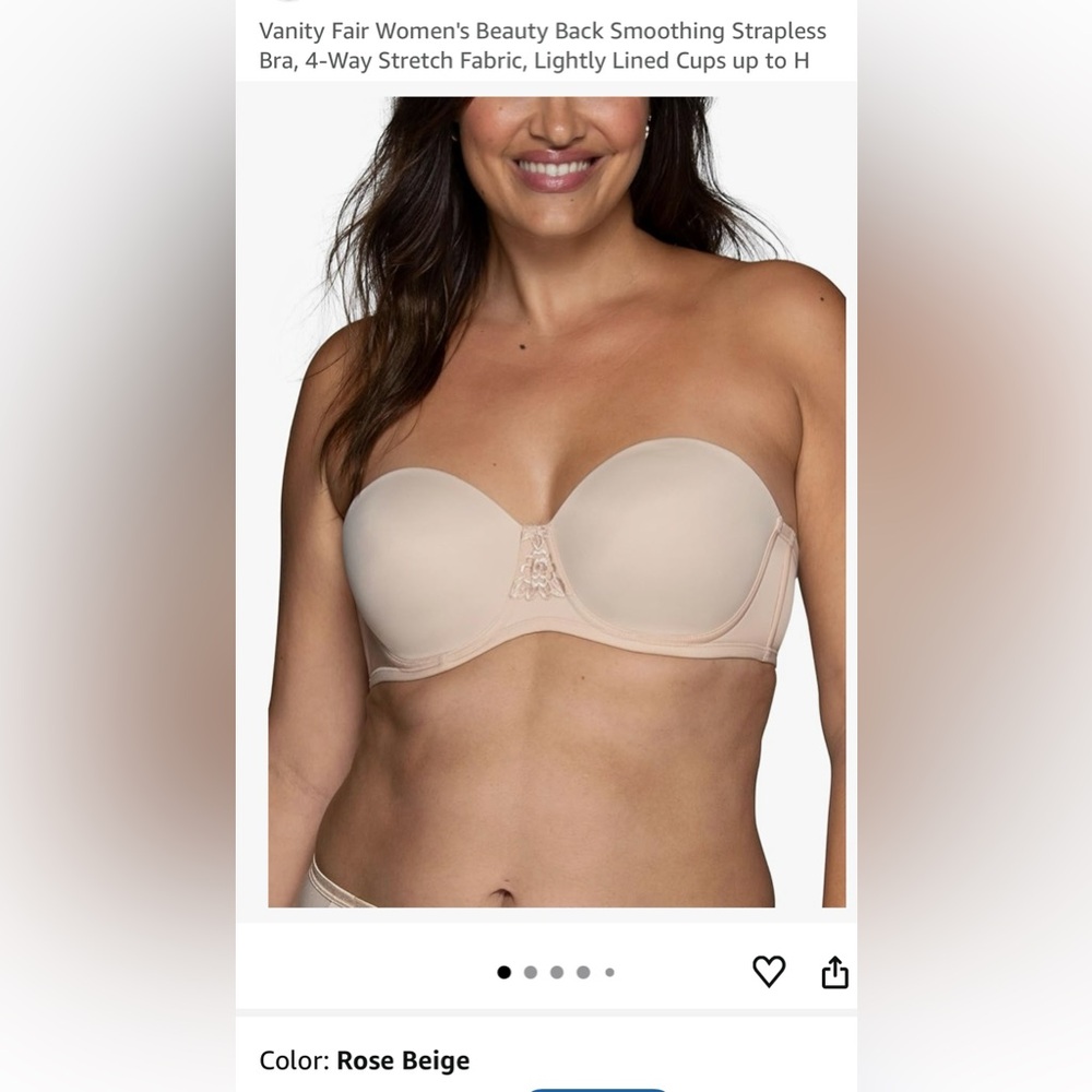 Vanity Fair Strapless Bra